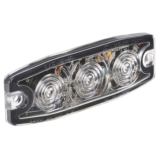 Amber Low Profile 3 LED Light