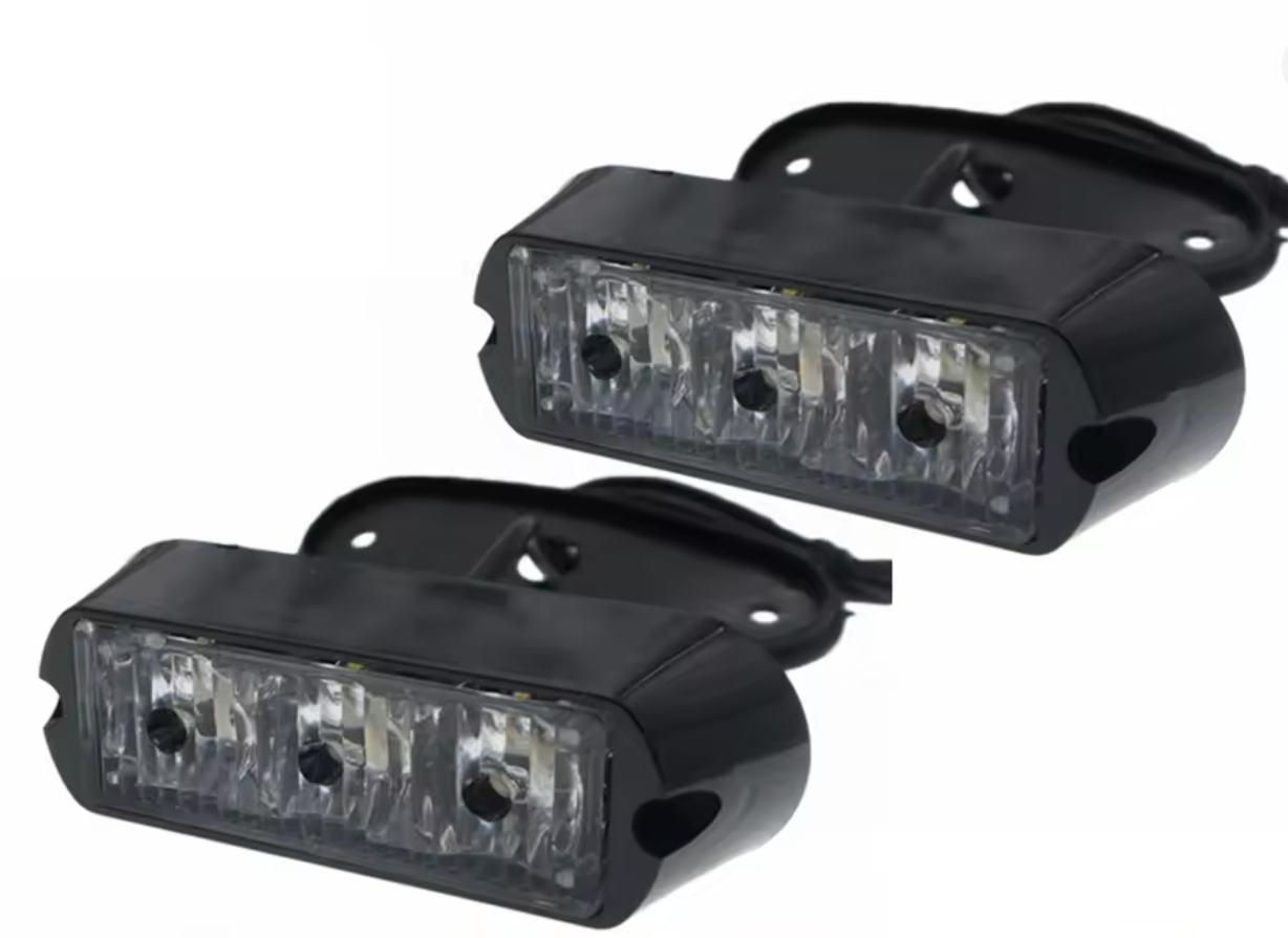 Amber 3 LED Lights (X2)