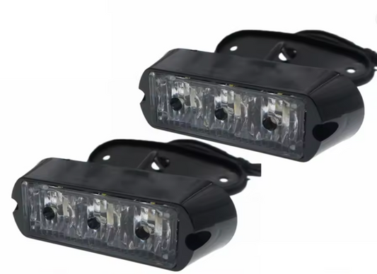 Amber 3 LED Lights (X2)