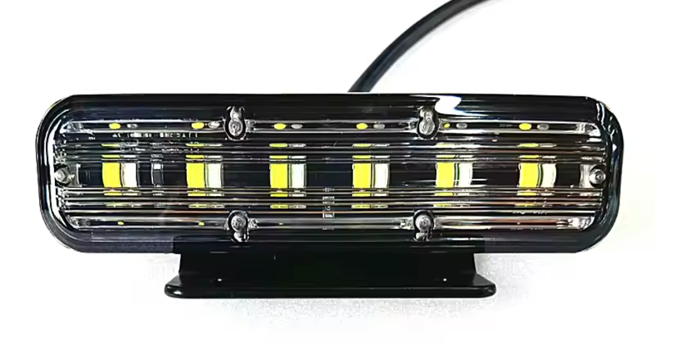 Amber LED Lights With Brackets (X2)