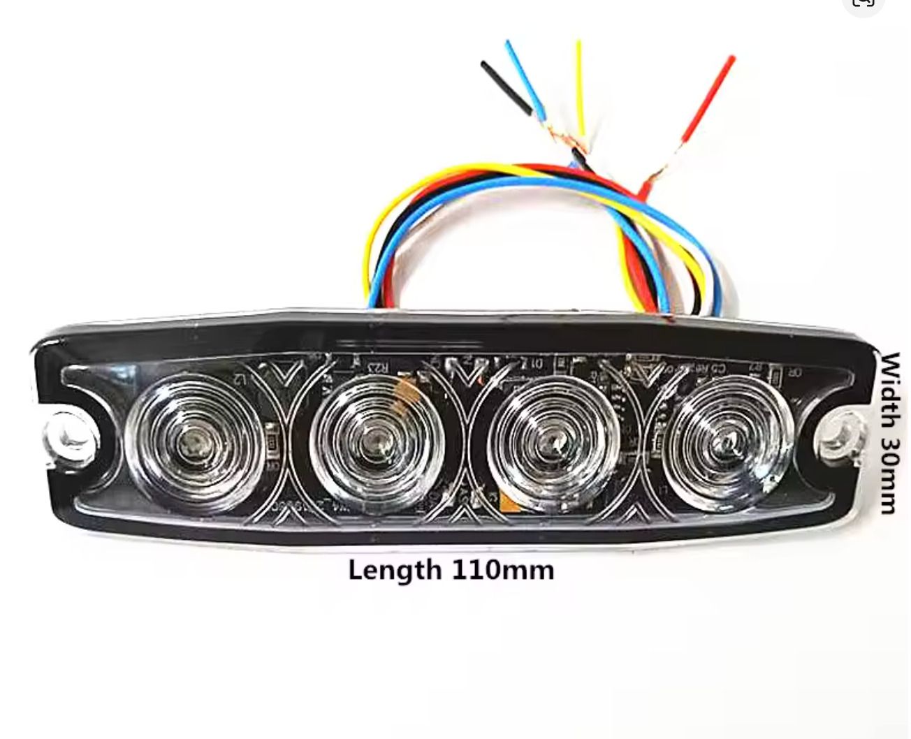 Amber Slimline Light (X2)