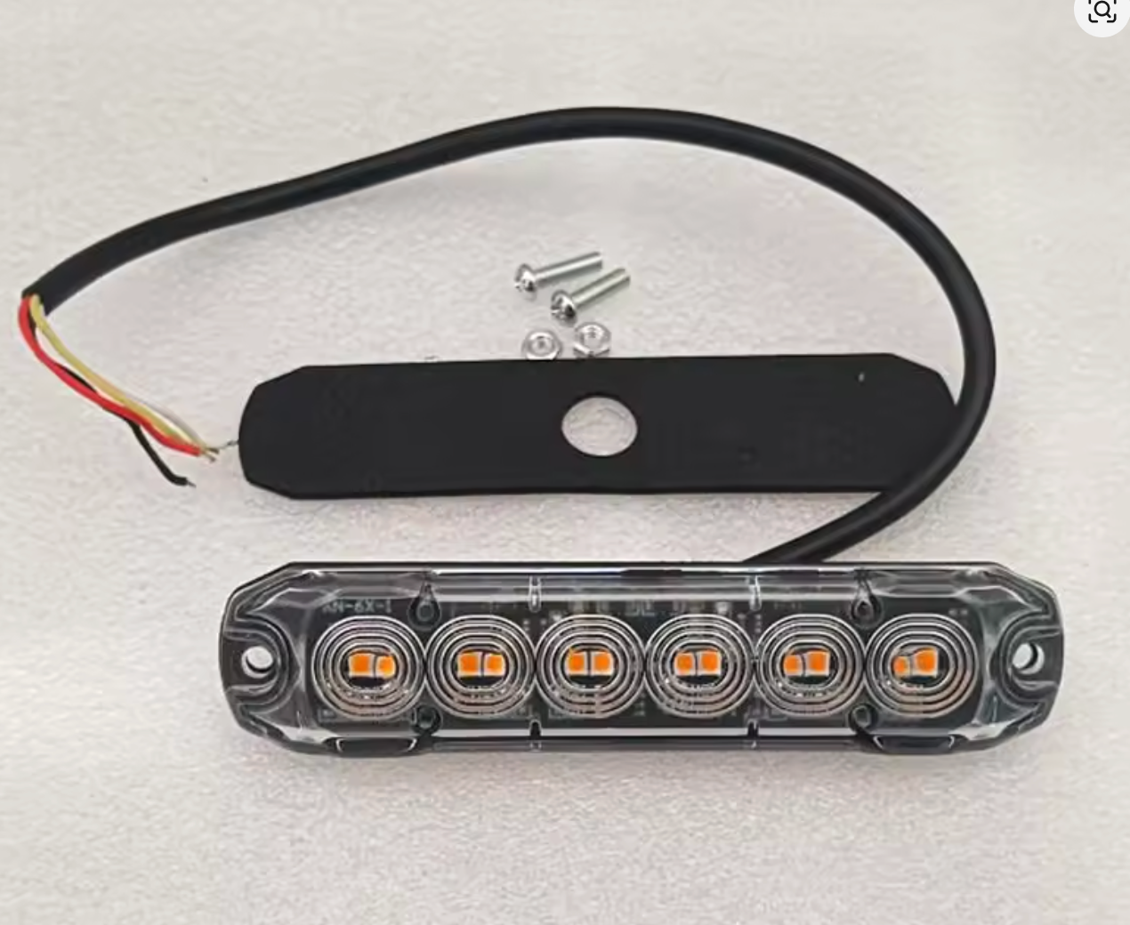 Amber LED Slimline Lights X2