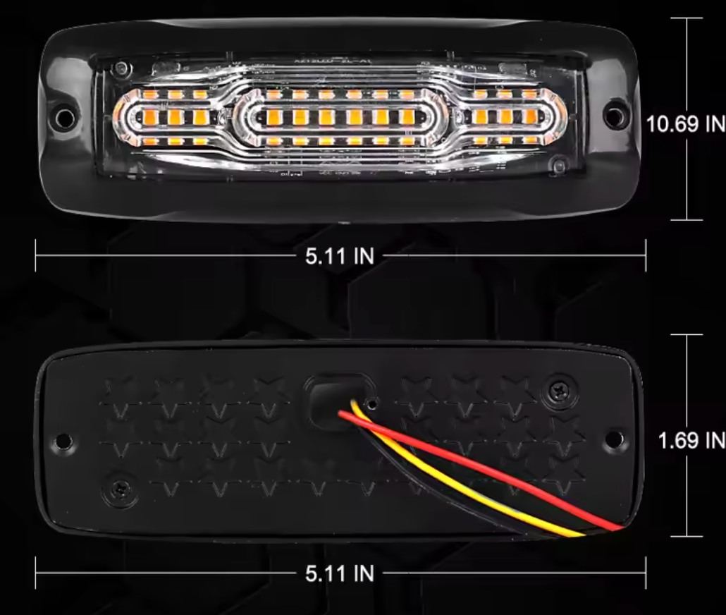 Amber LED Slimline Light