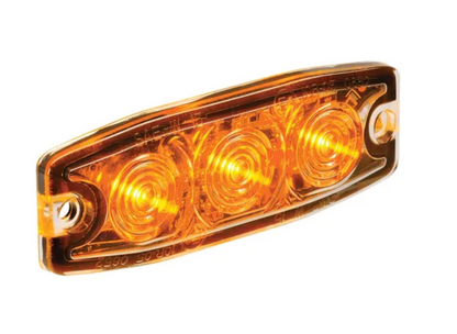Amber Low Profile 3 LED Light