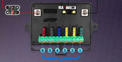 6 Way 12v/24v LED Switch Panel With Control Unit